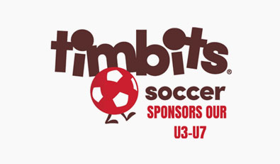 Timbits Soccer sponsors our U3-U7