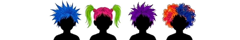 wacky hair